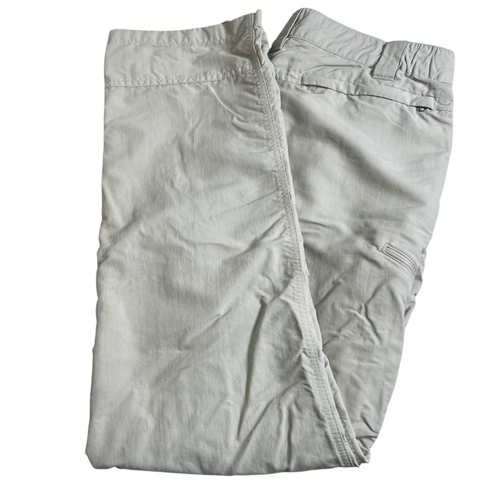Orvis Mens 32X30 Beige Nylon Straight Leg Cargo Pants Hiking‎ Outdoor
